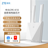 中兴(ZTE)4g cpe无线免插卡三网切换路由器全网通百兆网口移动随身wifi K10/MF295N2024款