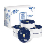 清风 大卷纸大盘卫生纸公用卷筒厕纸手纸商用厕所大卷纸巾3层6卷