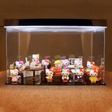 雷漫hellokitty手办套装厨房浴室卧室diy场景三丽鸥凯蒂猫库洛米盲盒 12KT+厨房+客厅+展示盒+灯 实拍图