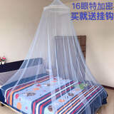 合武吊顶蚊帐特加密圆顶公主宫廷落地帐纱家用1.5米床宿舍上铺免安装 浅蓝色16眼特加密网孔 其它