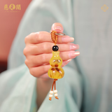 慈元阁创意小葫芦钥匙扣挂饰吉祥如意汽车配饰本命年送礼物男女通用 随机发货