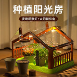 光彩年华儿童益智玩具女孩六一儿童节61阳光房生日礼物7-14岁女童6-10岁 太阳能种植房-18款种子+工具包