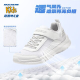 Skechers斯凯奇童鞋儿童运动鞋新款夏季易弯折男女童透气网鞋405238L 男童/白色/WHT 32