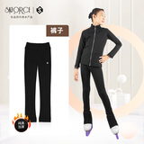 SKFORCE飞格瑞儿童花样滑冰训练服纯黑四季加绒滑冰裤子花滑溜冰服套装 纯黑加厚款裤子 S (适合身高150-160cm）