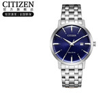 西铁城（CITIZEN）手表光动能小牛皮表带 时尚简约休闲男士腕表情人节礼物 BM7461-85L