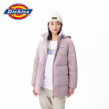 dickies羽绒服 女式双面两穿放羊羔绒羽绒服连帽外套10808 藕紫色 S 充绒量:76.5g