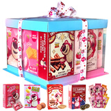 迪士尼零食大礼包生日礼盒手办礼盒饼干糕点礼盒圣诞节男女礼盒蛋糕礼盒 草莓熊零食蛋糕礼盒520g