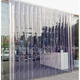 酌秀 塑料门帘子夏季空调透明门帘pvc隔断软玻璃家用门店皮帘子隔热 透明款厚度1.5mm/米