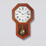 SEIKO日本精工时钟橡木中式挂表客厅钟表整点刻点音乐报时挂钟53*32cm