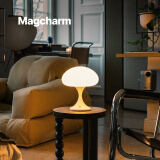 诺克Magcharm原创水母台灯欧美奶油触控灯具床头卧室夜灯装饰氛围灯 芝白-无极调光
