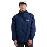 mont·bell户外风衣男款春夏防风防晒徒步休闲连帽上衣外套 1103322 NV海军蓝 XL