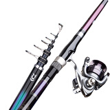 达亿瓦（DAIWA）鱼竿 LBT C SHORTPOWER 远投竿海竿超硬碳素短节抛竿套装钓鱼单竿 2.4m 20号-+纺车轮