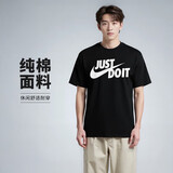 耐克(NIKE)春夏男短袖T恤 纯棉 运动休闲 经典简约 AR5007-011 黑色L
