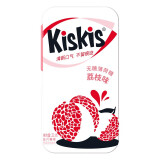 酷滋（Kiskis）无糖薄荷糖铁盒装 网红水果接吻香体清口含片清新口气糖果含片 荔枝口味*1盒