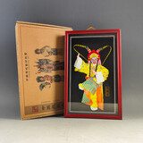 红泥坊中国特色人物泥人张京剧脸谱家居饰品摆件挂件中国风礼物商务礼品 孙悟空 长黑底 21*34*4cm