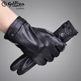 金利来手套男冬季骑行加绒加厚保暖羊皮开车薄款防寒机车摩托车真皮分指 【羊皮薄款 官方授权 假一罚十】 XL