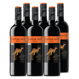 黄尾袋鼠（Yellow Tail）澳洲珍藏签名/智利世界系列进口红葡萄酒750ml*6支整箱 世界系列梅洛
