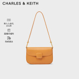 CHARLES&KEITH方扣KOA小方包单肩包包女包女士生日礼物CK2-20270818 Orange橙色 M