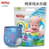 努比（Nuby）游泳纸尿裤婴儿游泳裤一次性干爽透气防水尿不湿男女宝宝3片装 男宝XL码