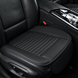 主驾驶座垫专车专用适用于奥迪宝马奔驰单片无靠背汽车竹炭皮革坐垫四季通用 黑色黑线（单片） 大众全新迈腾B8途昂帕萨特途观L途锐CC