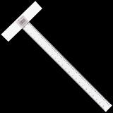 递乐【全网低价】递乐 丁字尺60cm绘图尺子工程T字头T型尺裁切测量绘图工具 2660