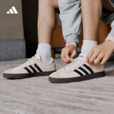 adidas「T头鞋」VL COURT 2.0复古休闲板鞋德训鞋阿迪达斯轻运动 灰色/黑色/红色JS3003 40.5