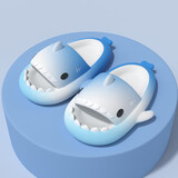 LATE TIME卡通彩虹小鲨鱼儿童拖鞋夏季男童室内防滑洗澡女宝宝亲子凉拖外穿