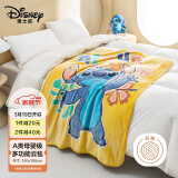 迪士尼（Disney）法兰绒毛毯子秋冬加厚午睡办公室空调盖毯毛巾被史迪奇100*140cm