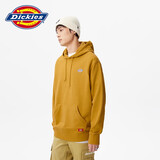 Dickies 卫衣男女同款 印花连帽卫衣 毛圈布休闲上衣8874 姜黄色 XS
