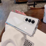 詹博士适用三星ZFold4手机壳心系天下W23折叠屏防摔保护套轻薄简约风手机硬壳不易发黄男女通用手机外壳 透明：前框+后壳【硬壳】 三星ZFold4/W23