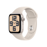 Apple/苹果 Watch SE 2023款智能手表GPS款40毫米星光色铝金属表壳星光色运动型表带S/M MR9U3CH/A