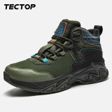 探拓(TECTOP)登山鞋 舒适运动鞋 拼色时尚休闲鞋57TB 男款军绿39