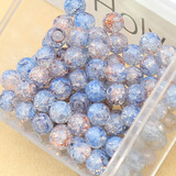 欧斯若 50颗10mm琉璃饰品蛋白仿玉珠子散珠 手串手链吊坠配饰diy材料