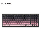 腹灵FL980V2Pro 有线/蓝牙/2.4G三模客制化机械键盘gasket结构正刻侧刻键帽热插拔蓝牙键盘无线键盘 FL980V2Pro LS版-黑曜石黑莓侧刻 BOX棉花糖轴(极地狐轴手感)