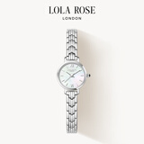 LOLA ROSE 罗拉玫瑰Golden Halo系列小金表女士轻奢手表节日礼物生日礼物女 LR4163-小银表（不镶锆石）