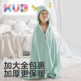 可优比（KUB）速干浴巾超柔吸水新生宝宝浴袍初生洗澡儿童毛巾 浴袍款 萌龙 125*80cm