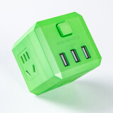 亿卓（OKEACH）USB插板 插座 插线板 插排 排插魔方USB拓展转换器YZ-M801U绿色