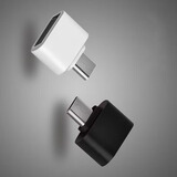 雨硕typec转usb母转公适用于华为苹果PD数据线转换头充电器转接头 OTG转接头单个=Type-c配色