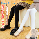 冰雪木棉儿童打底裤女童春秋季薄款连裤袜防滑肉色中大童百搭外穿长裤子
