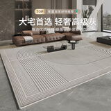 布迪思地毯客厅卧室3d高密度轻奢威尔顿机织意式极简家用茶几沙发大面积 天悦TY09【威尔顿机织】 1.6米x2.3米
