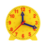 可普 钟表模型学生用三针联动儿童钟表数学教具时钟幼儿园早教认识钟表钟面12小时24大号演示教具玩具 三针联动