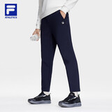 FILA 斐乐官方男装针织长裤秋冬款基础百搭运动直口裤子男 RD宝蓝-NV 180/88A/XL
