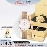 丹尼尔惠灵顿（DanielWellington）DW女士手表送女友礼物生日礼物DW00100219+大手镯