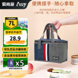 爱尚游（ASY）7升保温包母乳保鲜药品冷藏箱便携饭盒便当保温袋保温箱送餐箱蓝 母乳储奶药品2-8度保冷 水果保鲜盒便当包 商用外卖送餐箱露营野餐包