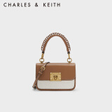 CHARLES&KEITH复古编织拎手提包斜挎包单肩包包女包生日520礼物CK2-50781528 Multi综合色 S