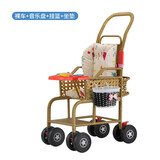 恩曜藤椅婴儿推车可坐可躺仿藤车宝宝夏天夏季超轻便竹藤婴儿童小推车 坐垫款+音乐【可坐躺可站立】