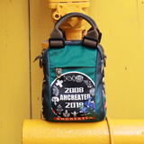 一抹异彩个性多功能撞色手机包时尚夹层便携手拎女包牛津布迷你竖款逛街包