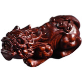 印度小叶紫檀貔貅手把件实木雕刻招财貔貅手把件文玩把件貔貅挂件