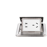 西门子（SIEMENS）地插 五孔电源地插地板隐藏式地面插座 不带线隐藏专用 阻尼式(不锈钢)五孔地插