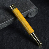 红木烟嘴过滤器可清洗烟嘴三重螺旋过滤男士健康循环型烟嘴女士 长款金丝楠